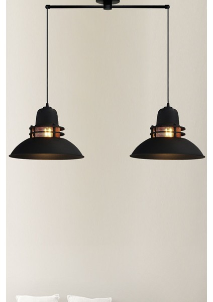 Tekno Trust Ikili Fener Siyah Avize Sarkıt Mutfak Çocuk Odası Salon Masaüstü Lamba Aydınlatma Modelleri