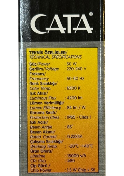 CT-4658 50W 6500K (Beyaz Işık) LED Projektör (8 Adet) fırsatları