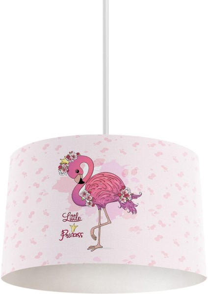 Pembe Flamingo Desenli Çocuk ve Bebek Odası Avize