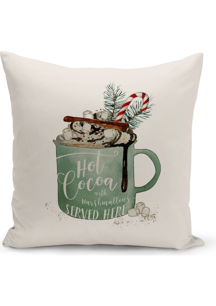 Yılbaşı Serisi Çift Tarafı Dijital Baskılı Kırlent Kılıfı (Christmas Noel Cushion Cover)