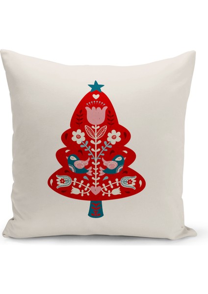 Yılbaşı Serisi Çift Tarafı Dijital Baskılı Kırlent Kılıfı (Christmas Noel Cushion Cover)