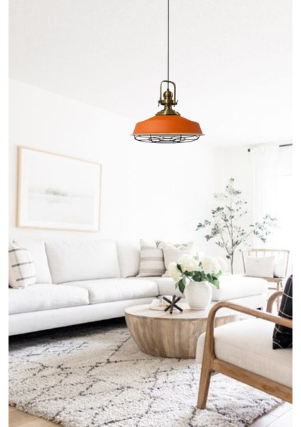 Turuncu Modern Metal Sarkıt Avize, Salon, Mutfak ve Kafe İçin Şık Aydınlatma fiyatları