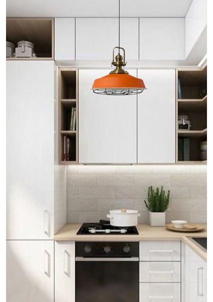 Turuncu Modern Metal Sarkıt Avize, Salon, Mutfak ve Kafe İçin Şık Aydınlatma modelleri