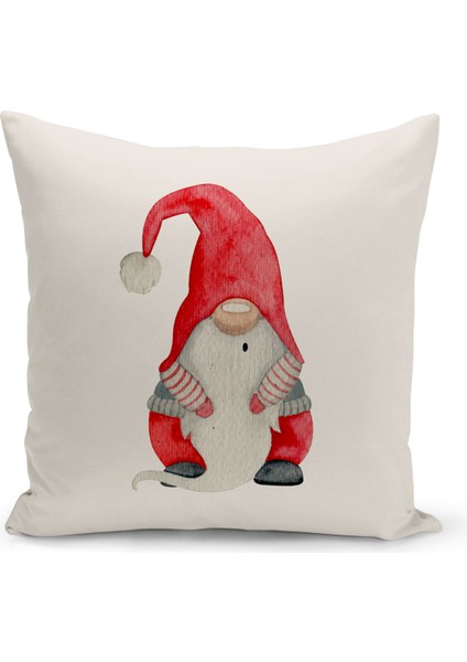 Yılbaşı Serisi Çift Tarafı Dijital Baskılı Kırlent Kılıfı (Christmas Noel Cushion Cover)