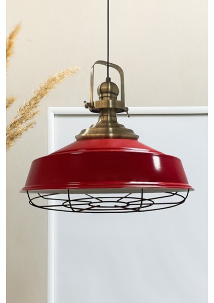 Kırmızı Metal Modern Sarkıt Avize, Salon ve Mutfak İçin Şık Aydınlatma