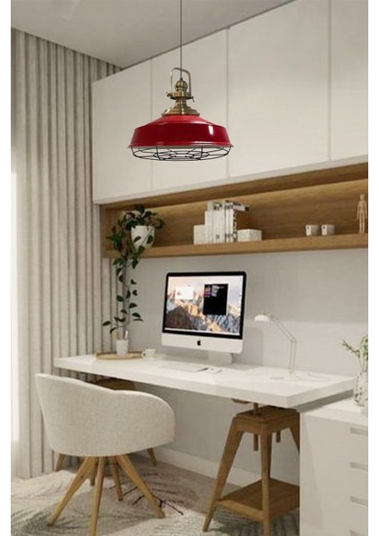 Kırmızı Metal Modern Sarkıt Avize, Salon ve Mutfak İçin Şık Aydınlatma fırsatları