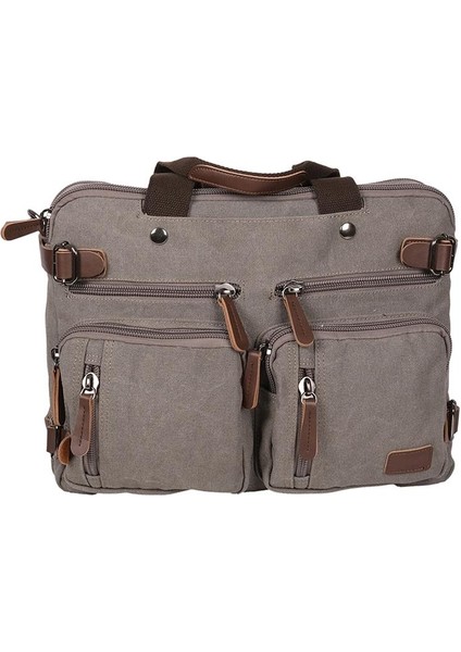 Orjinal Kanvas Kumaş Okul Sırt ve Evrak Çantası Gri indirimleri