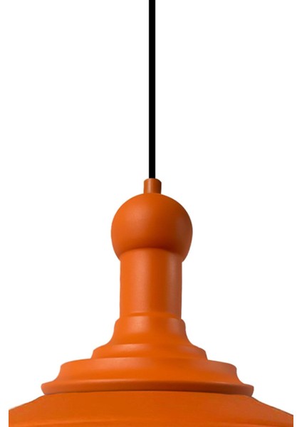 Tekno Trust Turuncu Asaletli Turuncu Long Knob Başlık Retro Sarkıt Lamba Restoran Salon Aydınlatma indirimleri