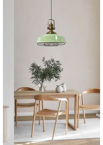 Tekno Trust Mint Yeşili Asaletli Telli Eskitme Başlık Avize Sarkıt Lamba Salon Mutfak Pastane Cafe fırsatları