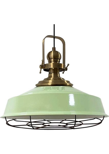 Tekno Trust Mint Yeşili Asaletli Telli Eskitme Başlık Avize Sarkıt Lamba Salon Mutfak Pastane Cafe indirimleri