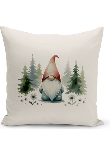 Yılbaşı Serisi Çift Tarafı Dijital Baskılı Kırlent Kılıfı (Christmas Noel Cushion Cover)