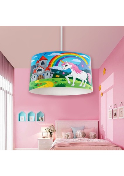 Renkli Çocuk Odası Sarkıt Avize, 30x60 cm, Plastik, 1 ampul, şık ve eğlenceli aydınlatma