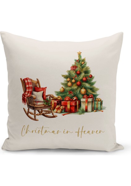 Yılbaşı Serisi Çift Tarafı Dijital Baskılı Kırlent Kılıfı (Christmas Noel Cushion Cover)