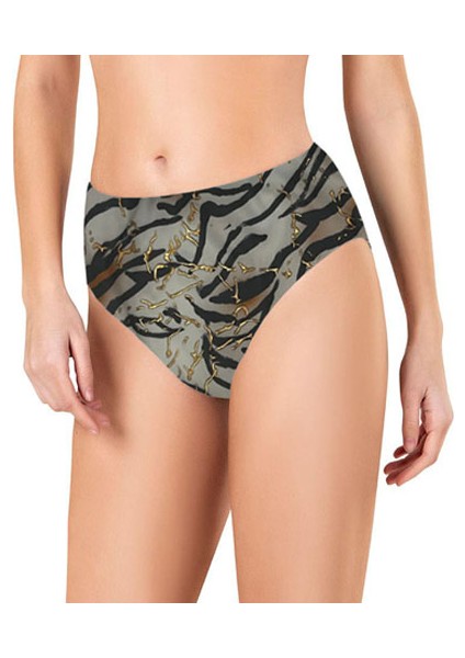 3 Boyutlu Yüksek Bel Bikini Altı