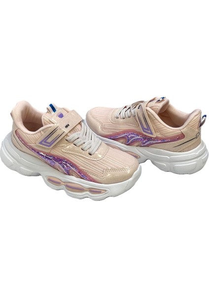 Ortopedik Kalın Taban Yeni Model Kız Çocuk Sneakers Spor Ayakkabı