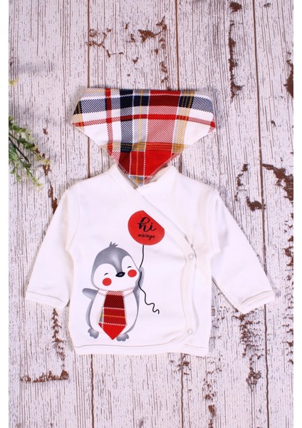 Ekoseli Penguen Desenli Fularlı 5'li Erkek Hastane Çıkışı fiyatları