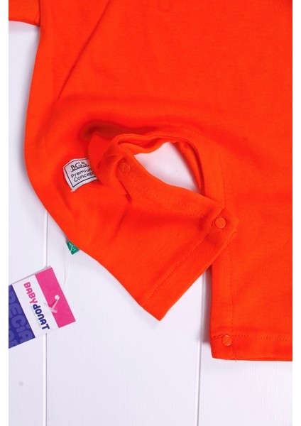 Kollu Düğme Detaylı Unısex Bebek Tulumu fiyatları