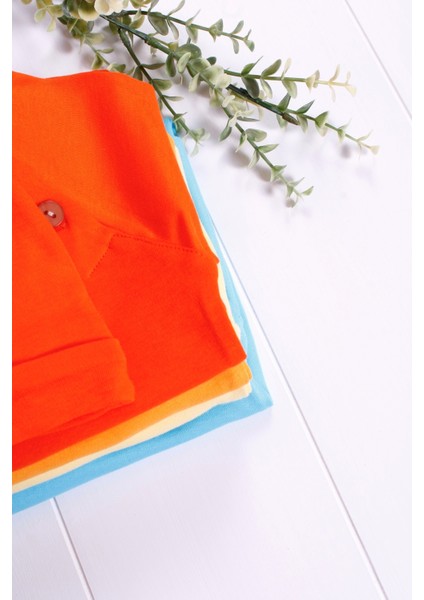 Kollu Düğme Detaylı Unısex Bebek Tulumu fırsatları