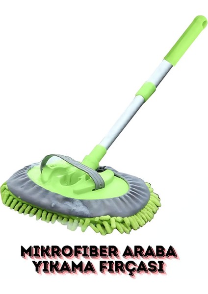 Çok Fonksiyonlu 2si 1 Arada Kaymaz Mikrofiber Araba Yıkama Fırçası