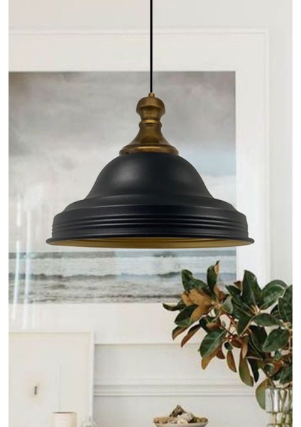 Modern siyah sarkıt avize, metal malzeme, şık ve zarif tasarım, 1 başlık fırsatları