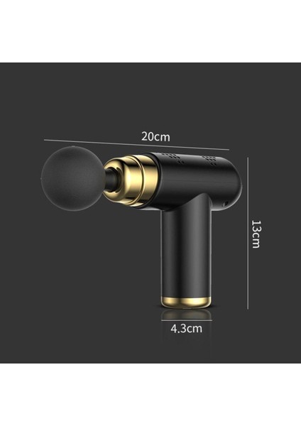 Şarjlı 4 Başlıklı Darbeli Titreşimli Masaj Tabancası, 6 Kademe, Siyah, TR Menşei fiyatları