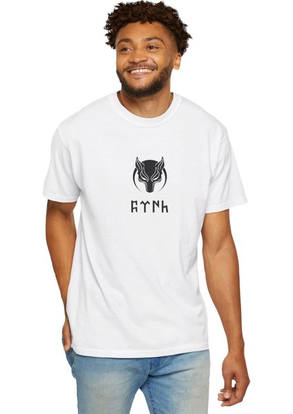 Göktürk Alfabeli Türk Yazılı Kurt Simgeli Pamuklu Tshirt fiyatları