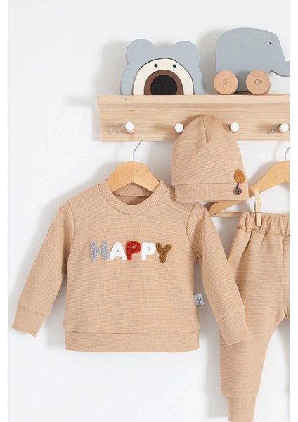 Happy Nakışlı 2'li Pamuklu Erkek Bebek Takım fiyatları
