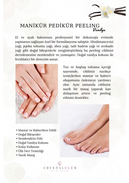 Manikür Pedikür Peeling El Ayak Bakımı Scrub modelleri