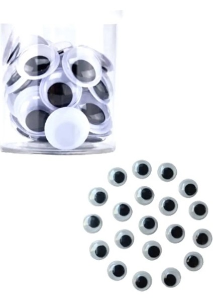 1 Tüp 12 mm Siyah Beyaz Oynar Göz fiyatları