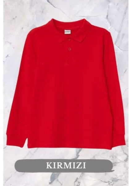 Kırmızıuzun Kol Lacos Okul Kıyafeti /üniforma
