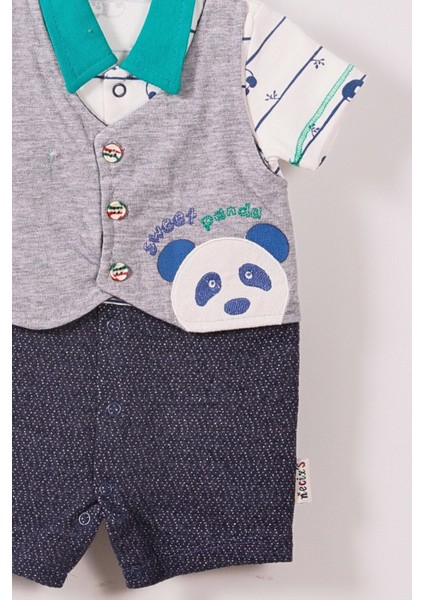 Panda Desenli Erkek Bebek Tulum fiyatları