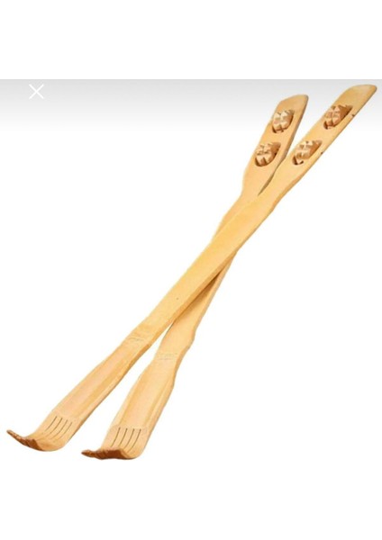 Ahşap sırt kaşıyıcı, 2 adet, Türkiye üretimi, doğal ve şık tasarım