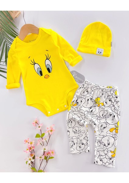 Civciv Desenli Hırkalı 3lü Body Takım fiyatları