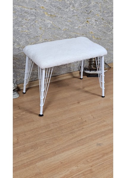 Beyaz 3 Tel Ayaklı Puf Bench Antre Önü Tedyy Bench Puf fiyatları