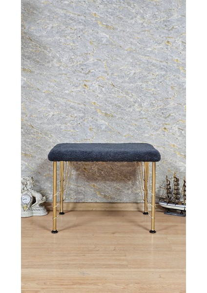3tel Gold Metal Beench Puf Tedyy Puf Bench Antreönü fiyatları