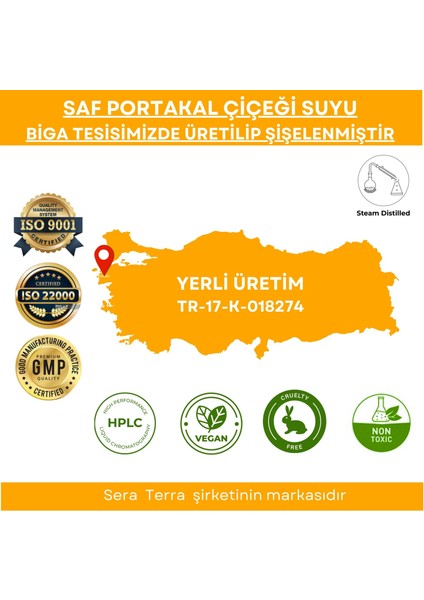 Sera Natura Portakal Çiçeği Hidrosolü 100 Ml. %100 Saf