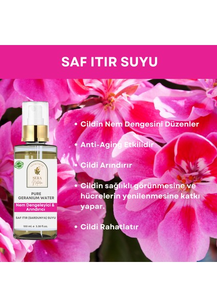 Sera Natura Sardunya (Itır) Hidrosolü 100 Ml. %100 Saf