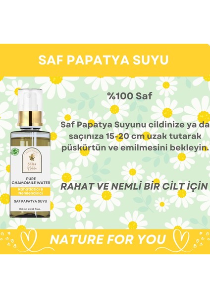 Sera Natura Mavi Papatya Hidrosolü 100 Ml. %100 Saf