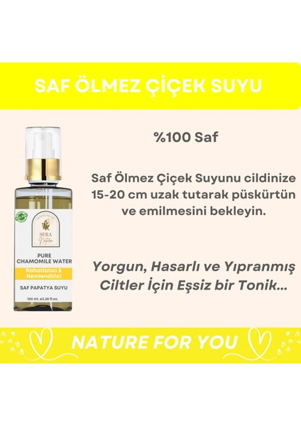 Sera Natura Ölmez Çiçek Hidrosolü 100 Ml. %100 Saf