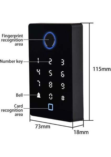 MRL1100 Su Geçirmez - Parmak İzli Geçiş (Giriş) Sistemi (Ünitesi)