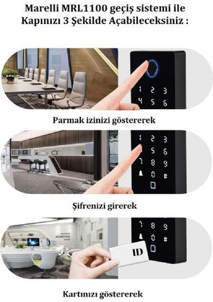 MRL1100 Su Geçirmez - Parmak İzli Geçiş (Giriş) Sistemi (Ünitesi)