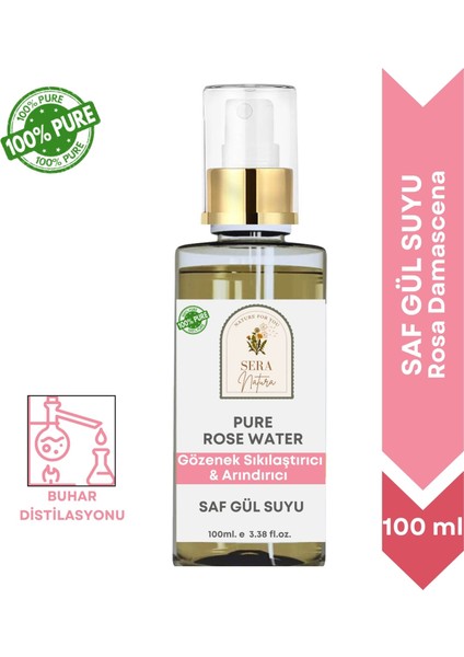 Sera Natura Gül Hidrosolü 50 Ml. %100 Saf