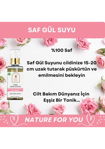 Sera Natura Gül Hidrosolü 50 Ml. %100 Saf