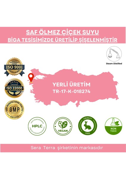 Sera Natura Gül Hidrosolü 50 Ml. %100 Saf