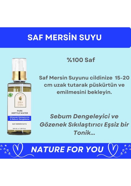 Mersin Hidrosolü 100 Ml. %100 Saf