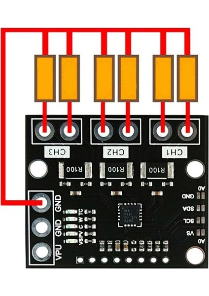 INA3221 3 Kanallı Şant Akım Güç Modülü indirimleri