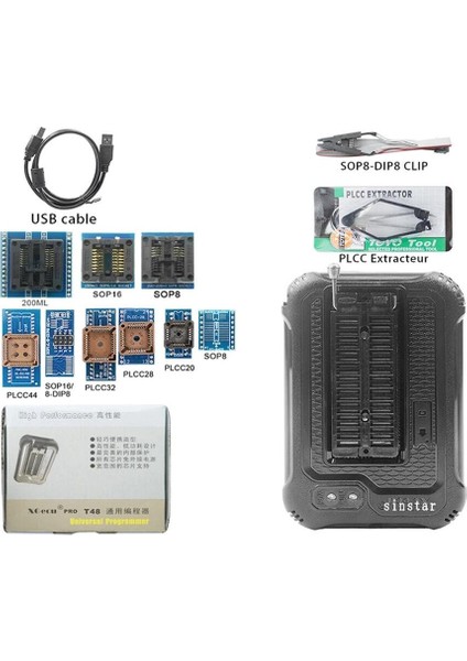 T48 TL866-3G SPI/Nor/NAND Flash BIOS MCU EEPROM AVR PIC Programlayıcı