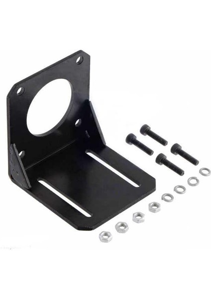 NEMA 23 Step Motor Tutucu - Motor Bağlantı Aparatı - Çelik L Dirsek