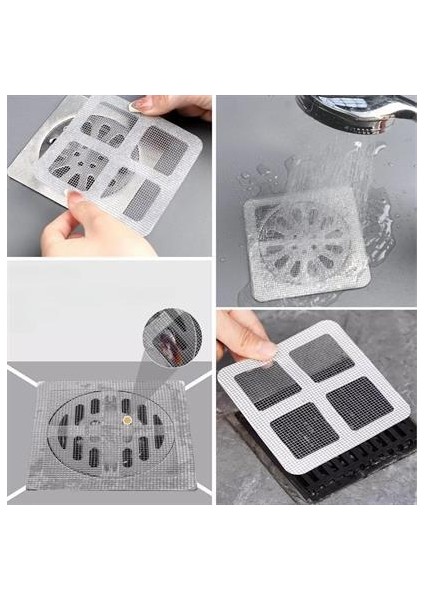 10'lu Lavabo Süzgeci Banyo Gider Kapatıcı Sineklik Tamir Kiti Pratik Banyo Saç Kılı Tutucu fiyatları