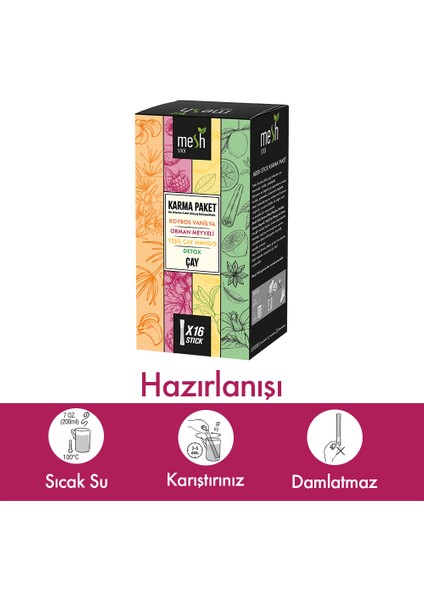 Karma Bitki Çayı Paketi 2 Paket Bir Arada